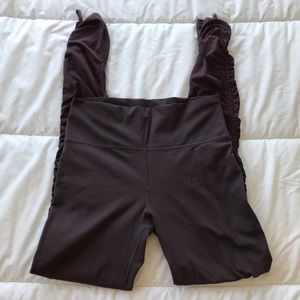 Fabletics Plum Mesh Adjustable Leggings